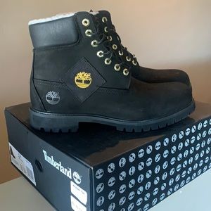 BRAND NEW Men’s Size 11.5 Black Timberland Premium 6 In WP Warm Lined Boots